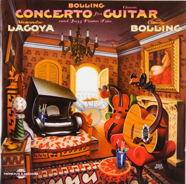 Alexandre Lagoya / Claude Bolling - Concerto For Classic Guitar And Jazz Piano Trio (Cd, Album, Re) (Nm Or M-) 1