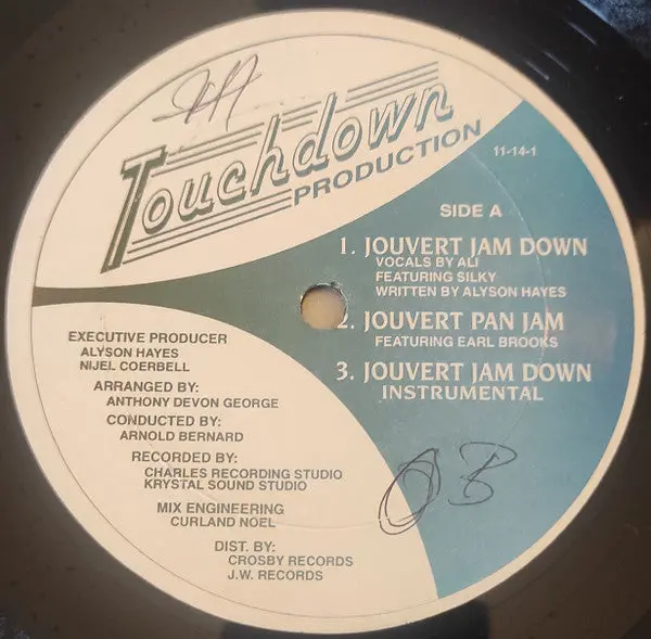 Ali (139) Featuring  Silky Slim - Jouvert Jam Down  (12") (Vg+) 1