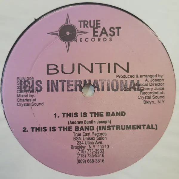 Buntin - This Is The Band (12", Single) (Nm Or M-) 1