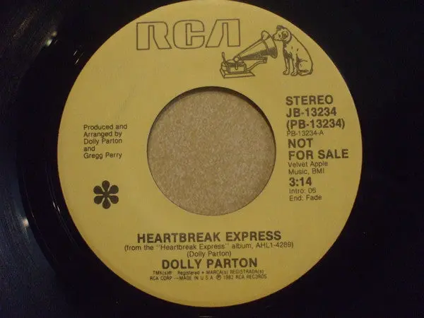 Dolly Parton - Heartbreak Express (7", Single, Promo) (Nm Or M-) 1