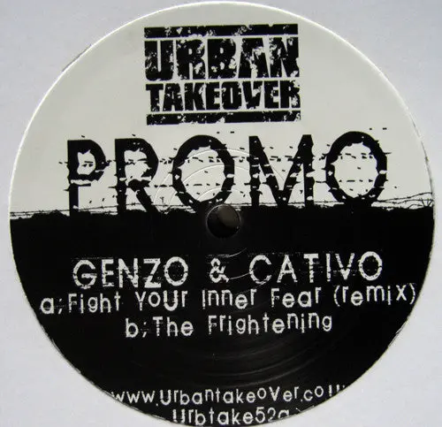 Genzo & Cativo - Fight Your Inner Fear (Remix) / The Frightening (12", Promo) (Vg+) 1