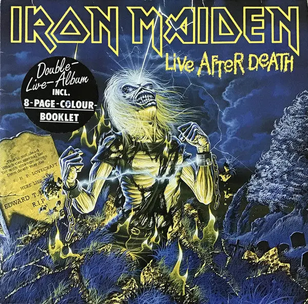 Iron Maiden - Live After Death (2Xlp, Album, Gat) (Nm Or M-) 1