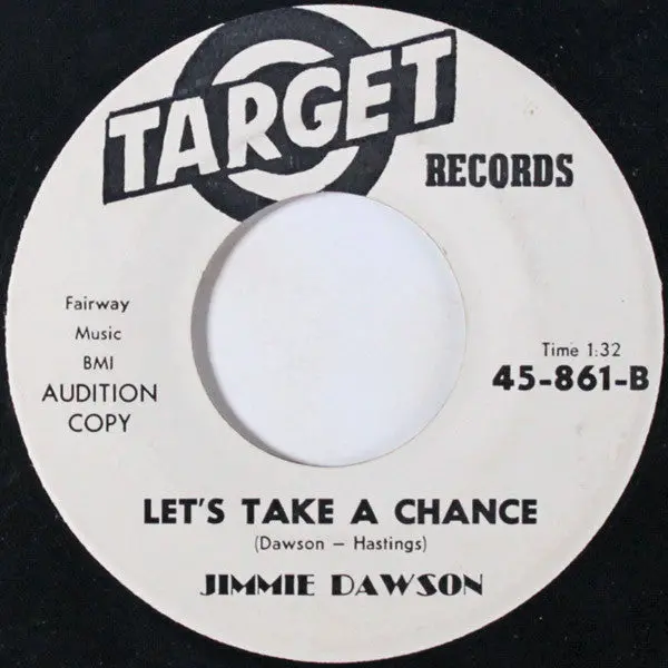 Jimmie Dawson* - Let's Take A Chance / Froggie Went A Courtin' (7", Promo) (Vg) 1