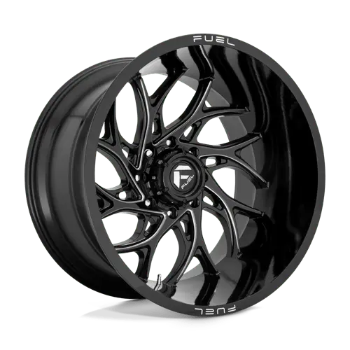 Fuel 1Pc D74122208247 D741 22X12 8X6.5 Gl-Blk-Mil -44Mm 1