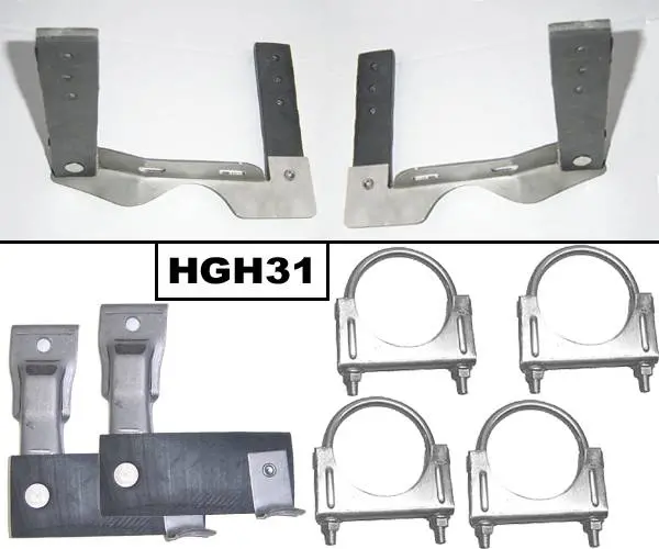 Pypes Stainless Steel Exhaust Hanger Kit – Includes Tailpipe & Muffler Hardware 1